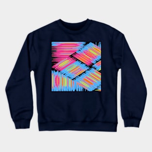 Colorful striped patterns Crewneck Sweatshirt